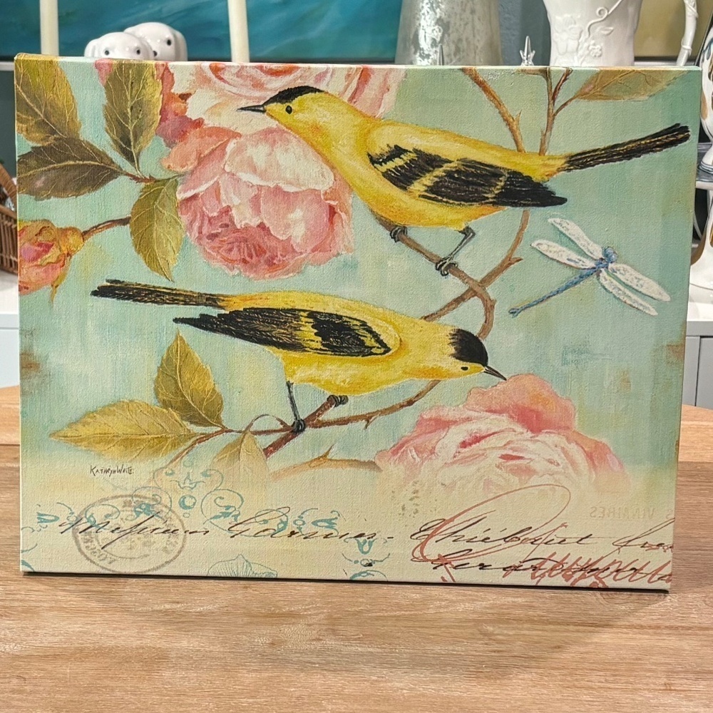 Notes of a Rose by Kathryn White, Art Print on Canvas, Size 14 x 18